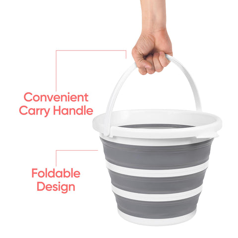 10L Silicone Collapsible Kitchen Bucket