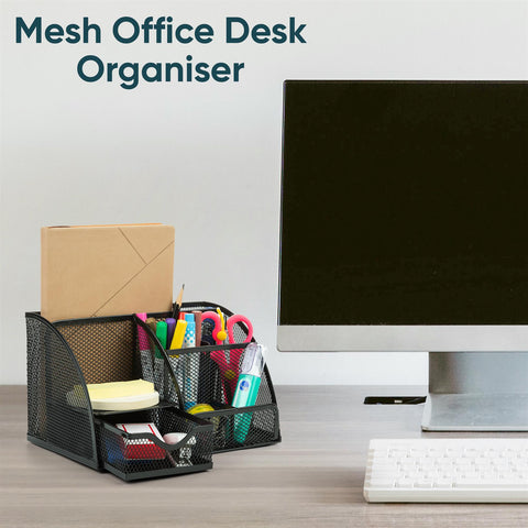 Office Mesh Stationery Desk Organiser