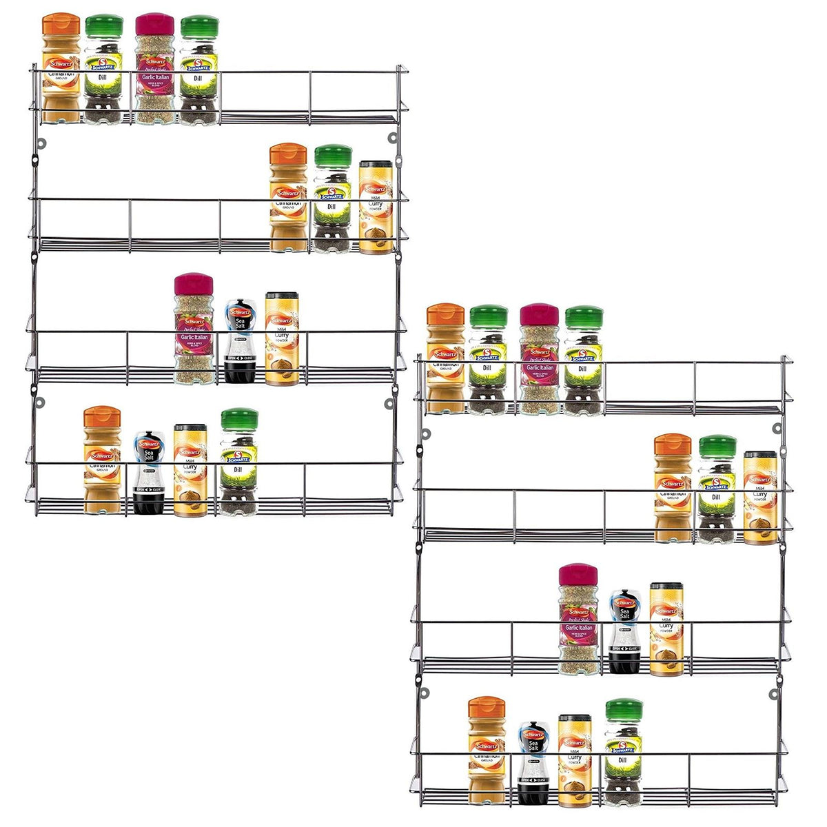 Spice Herb Jar Rack Holder Kitchen Spice Rack