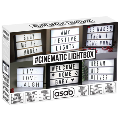 A4 Cinematic Light Up Letters Box