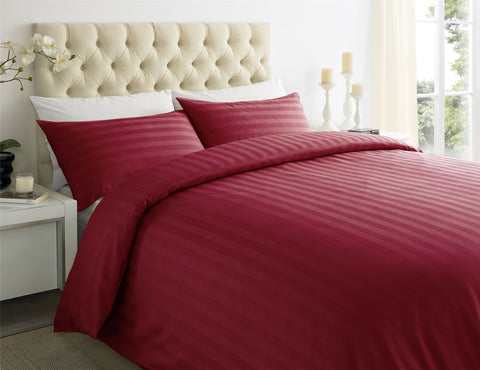 250 Thread Satin Stripe Duvet Cover Set