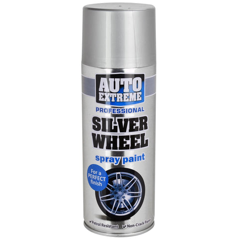 Silver Wheel Aerosol Spray Cans 400ml