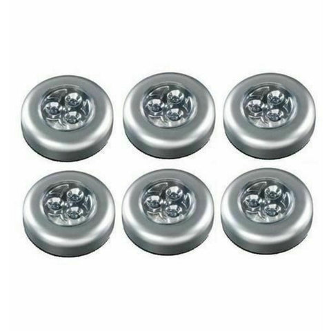 6 x Stick n Click led push lights