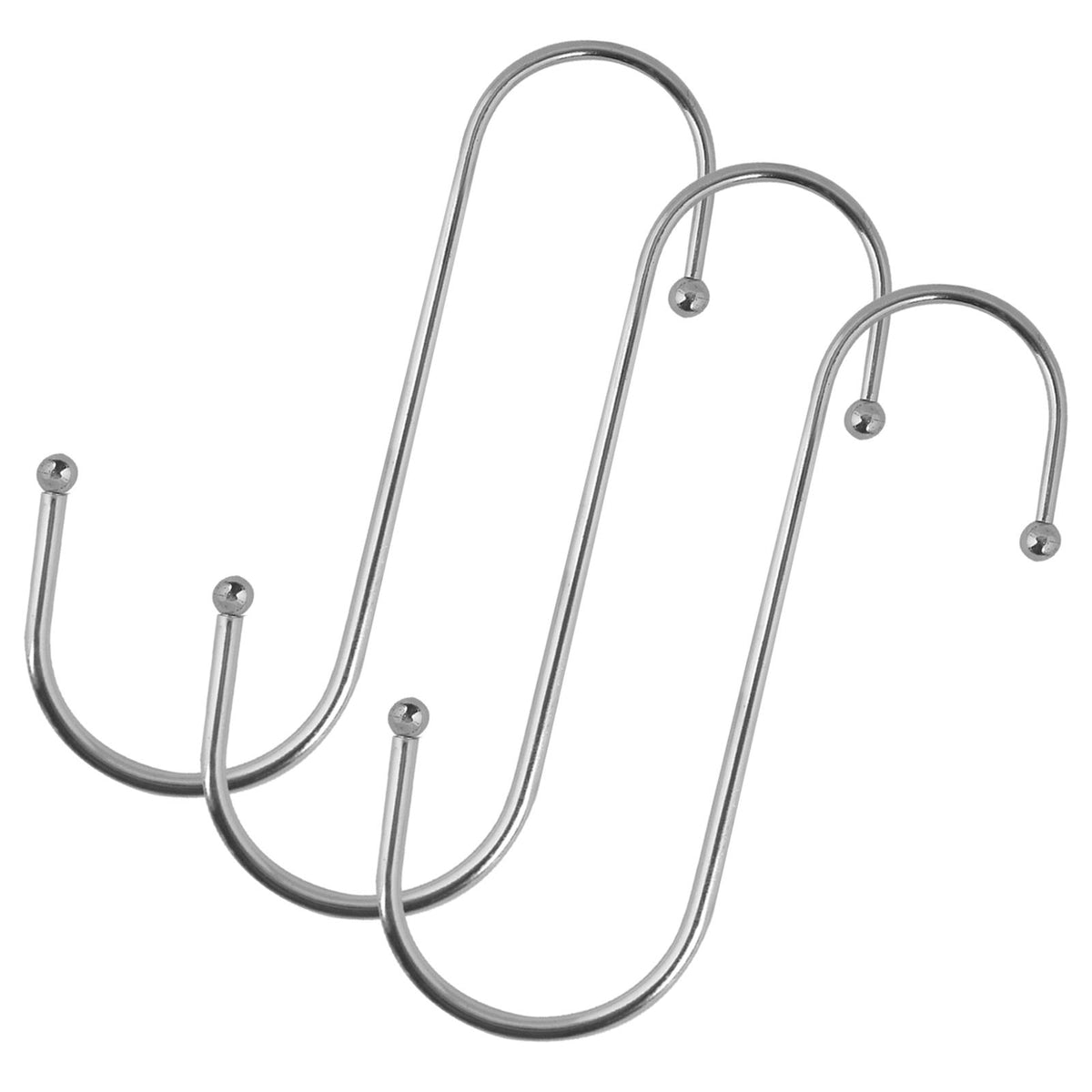 3pcs Stainless Steel S Hooks