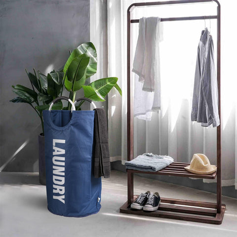 82L Large Collapsible Laundry Basket – Navy