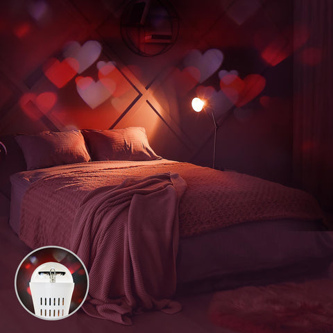 LED Projector Heart E27 Night Light