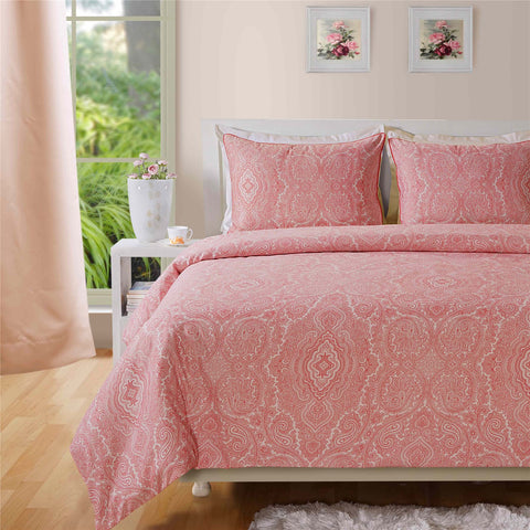 400 Thread Cotton Rich Paisley Print Duvet Cover Set