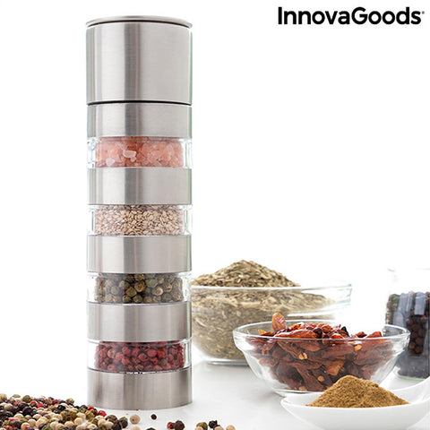 4 in 1 Pepper Mill Salt Grinder