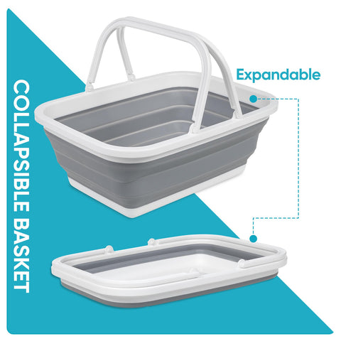 Collapsible Washing Up Bowl With Carrying Handles