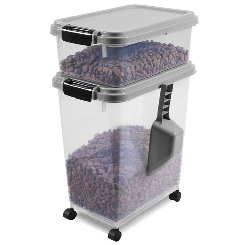 Airtight Plastic Pet Food Storage Container