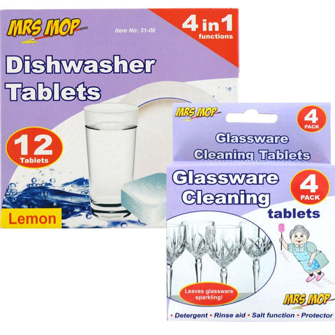 Dishwasher Glassware Cleaning Tablets