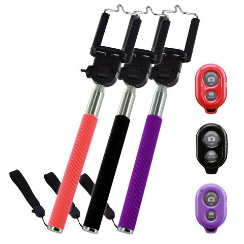 Selfie Stick Telescopic Bluetooth Remote Shutter