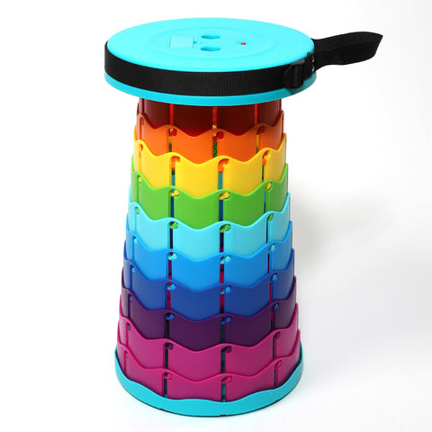 LED Telescopic Stool Hiking Camping Stool