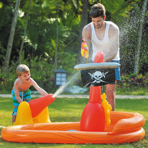 Inflatable Pirate Ship Boat Paddling Pool