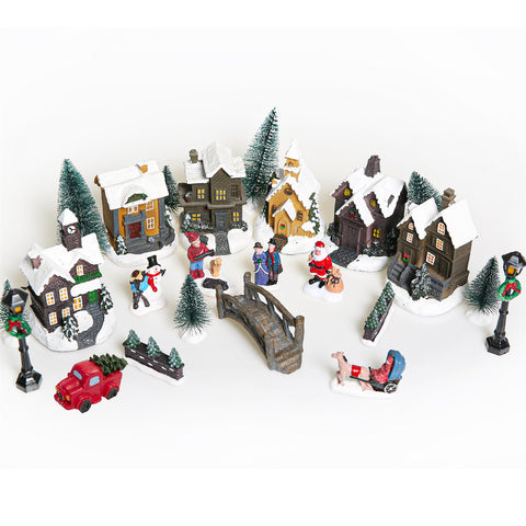 Christmas Village Scene 25 Piece