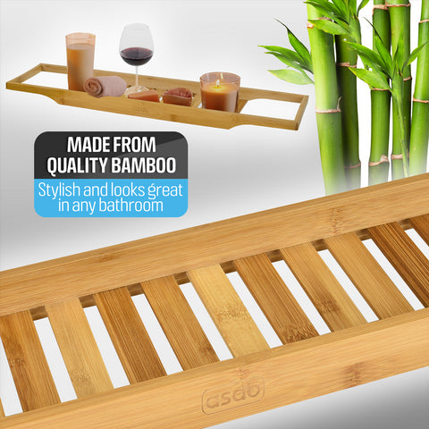 Bath Tray Rack for Food and Drinks