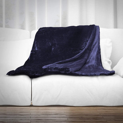 Mink Faux Sofa Throw Blanket