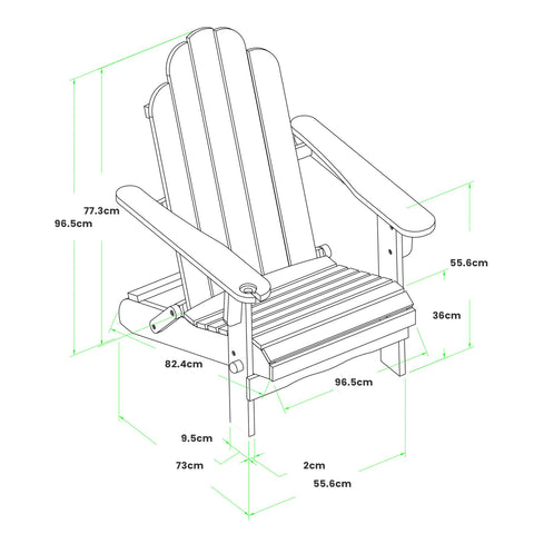 Wooden Outdoor Arm Chair