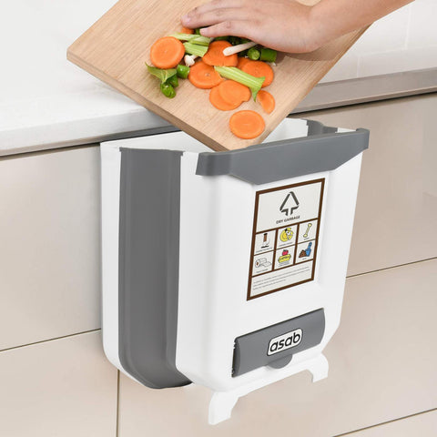 Folding Kitchen Waste Bin 8L