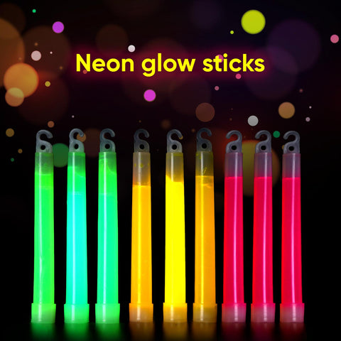 3PC 6" Glow Stick with Hook