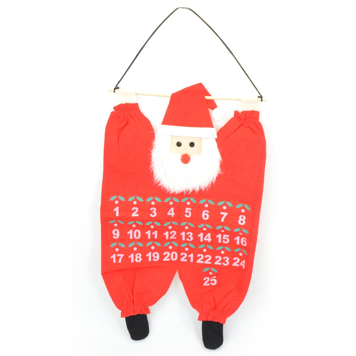 Hanging Advent Calendar Santa