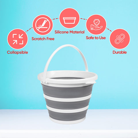 10L Silicone Collapsible Kitchen Bucket