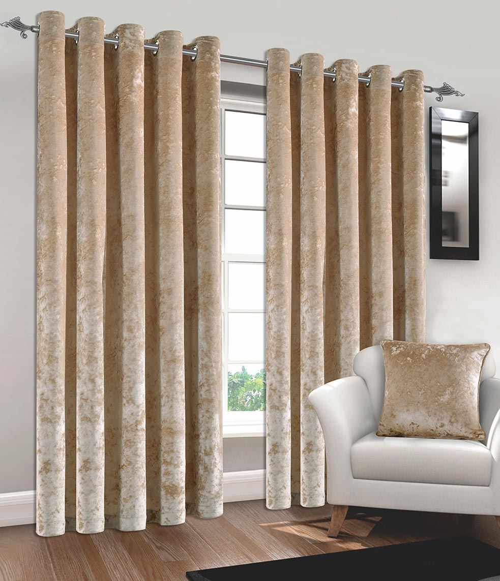 Cushed Velvet Curtains