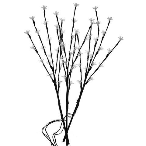 60 Led Solar Branch Tree Leaf Lights Acrylic Patio Decking