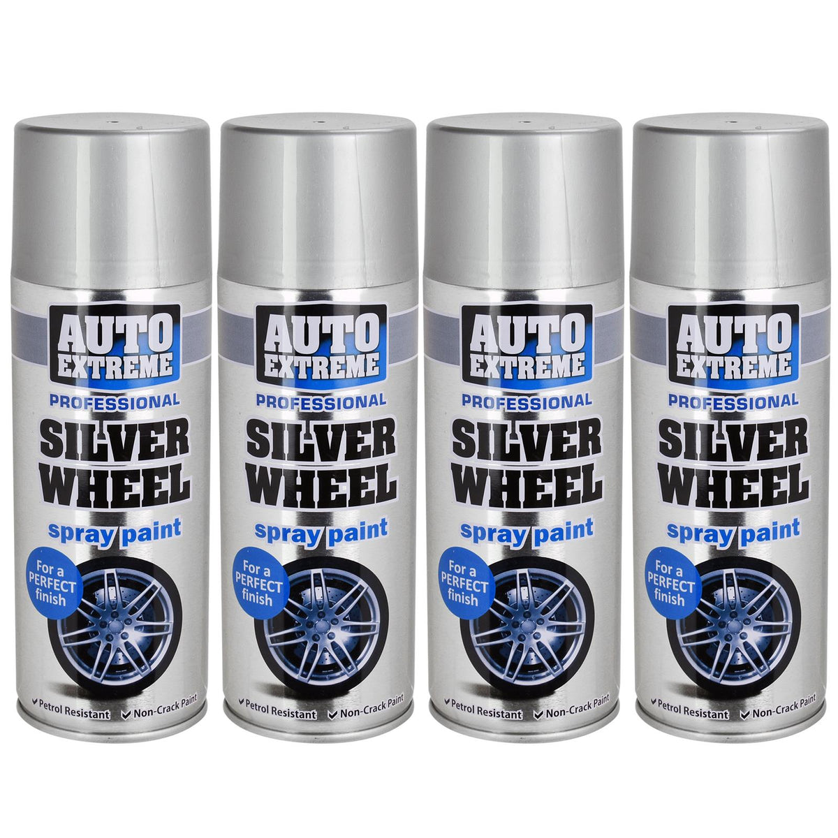 Silver Wheel Aerosol Spray Cans 400ml