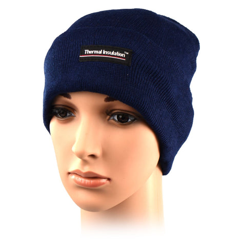 Mens Nitted Thermal Beanie Insulated