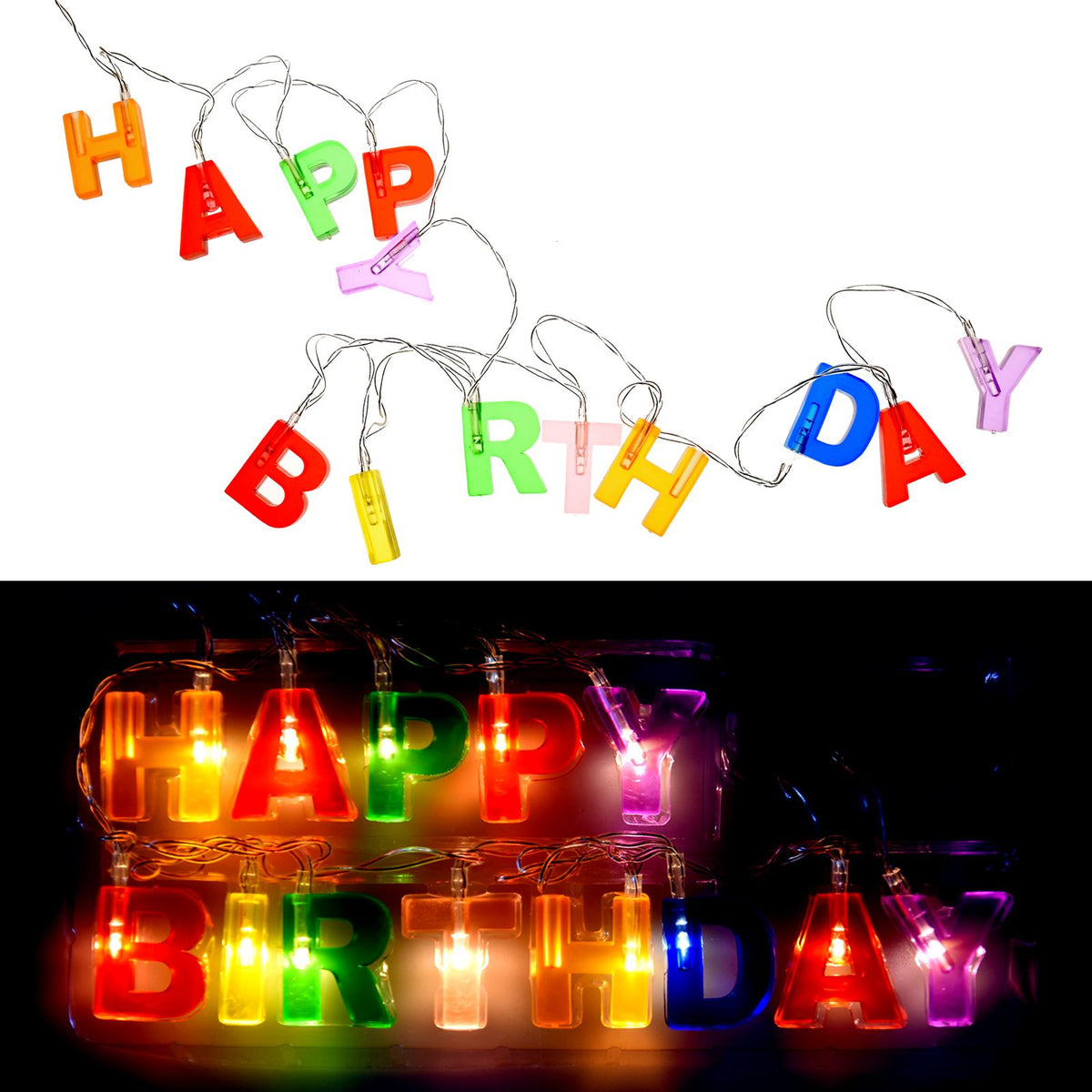 Happy Birthday Letter LED String Rope Lights