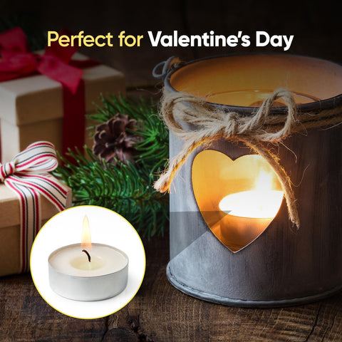 Pack Of 20 Tea Lights Candles 4 Hours Burning Time